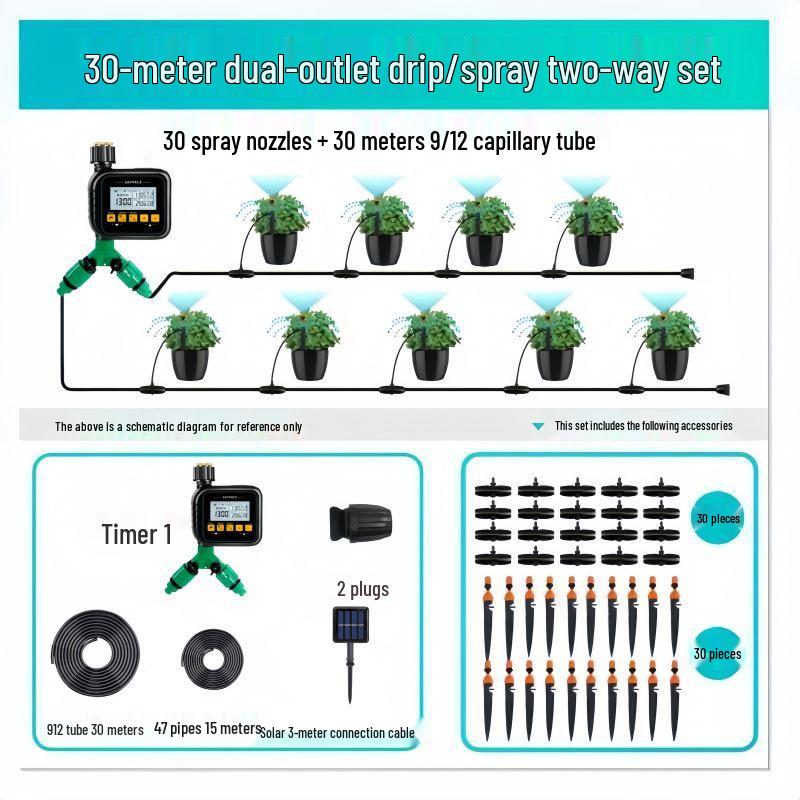 Intelligentes WiFi Gartenbewässerungssystem: Einkanal-/Zweikanal-Fernbedienungstimer mit USB5V-Stromversorgung