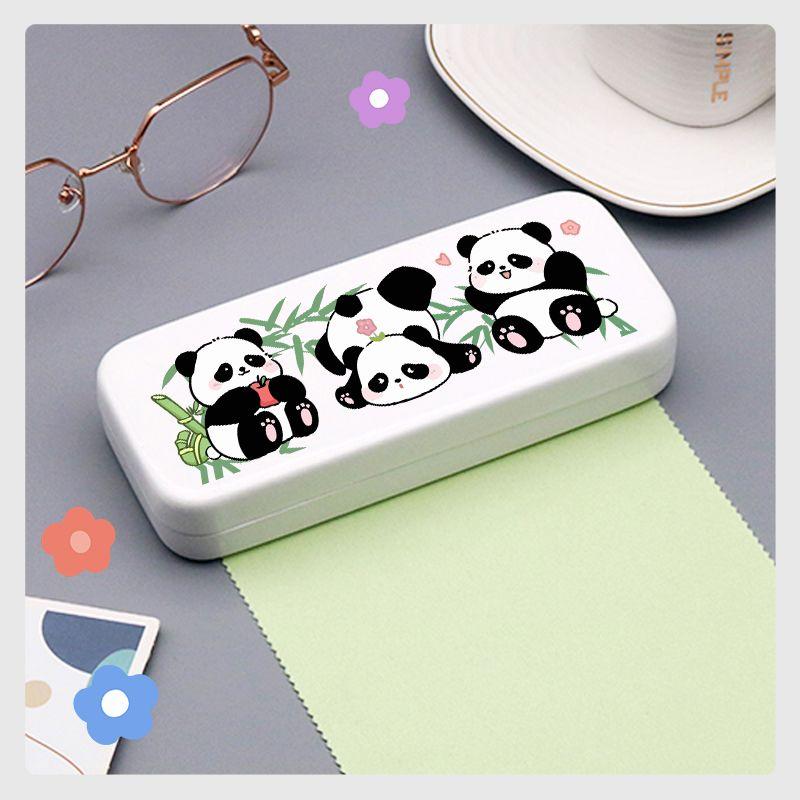 Cute Panda Magnetic Eyeglass Case for Children - High-Quality Design for Children with Myopia