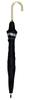 Long Sun Rain or Shine Manual Patterned 47cm Inner UV Grade 1 Light Heat Leather Black Umbrella, Umbrella, Umbrella, Women's, Opening, Lightweight,