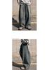 Washed wide-leg jeans men's autumn cleanfit straight trousers Korean commuter style wear