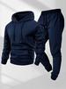 Men's Spring & Autumn Casual Hoodie Sports Set - Luxurious American Style Two-Piece
