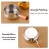 Stainless Steel Sauce Cup Western Sauce Cup Steak Dressing Cup With Wooden Handle Tomato Salad Dipping Saucer Kitchen Tools