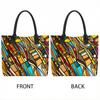  Colorful Abstract Tote Bag Stylish Large Capacity Handbag for Daily Use