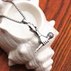 Hip-hop Rock Personality Microphone Titanium Steel Stainless Steel Necklace Pendant for Men and Women