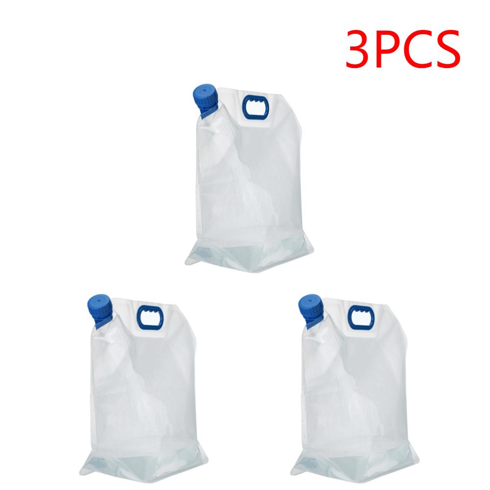 1-4Pcs 15L Outdoor Camping Travel Folding Bucket Camper Tourism Large Water Storage Container Foldable Water Bags Water Canister