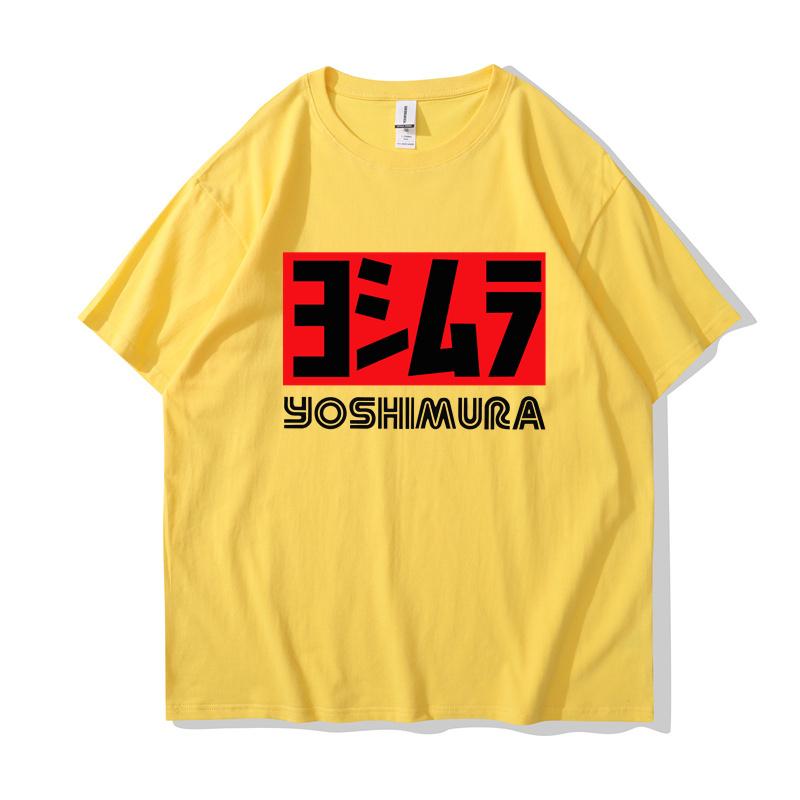 2024 Men Yoshimura Tee Shirt Classic Japanese Motorcycle Exhaust T-shirt Fashion Funny T-shirt Men Cotton Brand Teeshirt