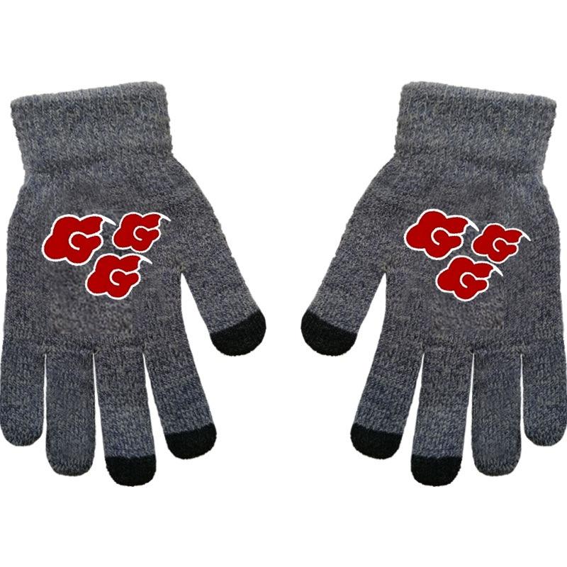 Black Butler Charles Sebastian Anime Online Game Peripheral Gloves Gray Full-finger Autumn and Winter Warm and Cold Protection