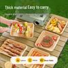 Temeiju Disposable Kraft Paper Plates for Camping & BBQ