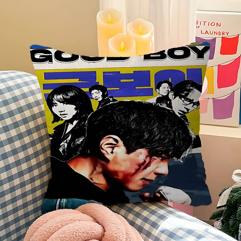 Hot Kdrama G-Good Boy Cushion Cover Car Throw Pillow Case For Sofa Car Christmas Gift 40x40cm 45x45cm