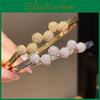 18k Gold Plated Zircon Stone Round Cuff Bracelet For Women Elegant Jewelry Accessory