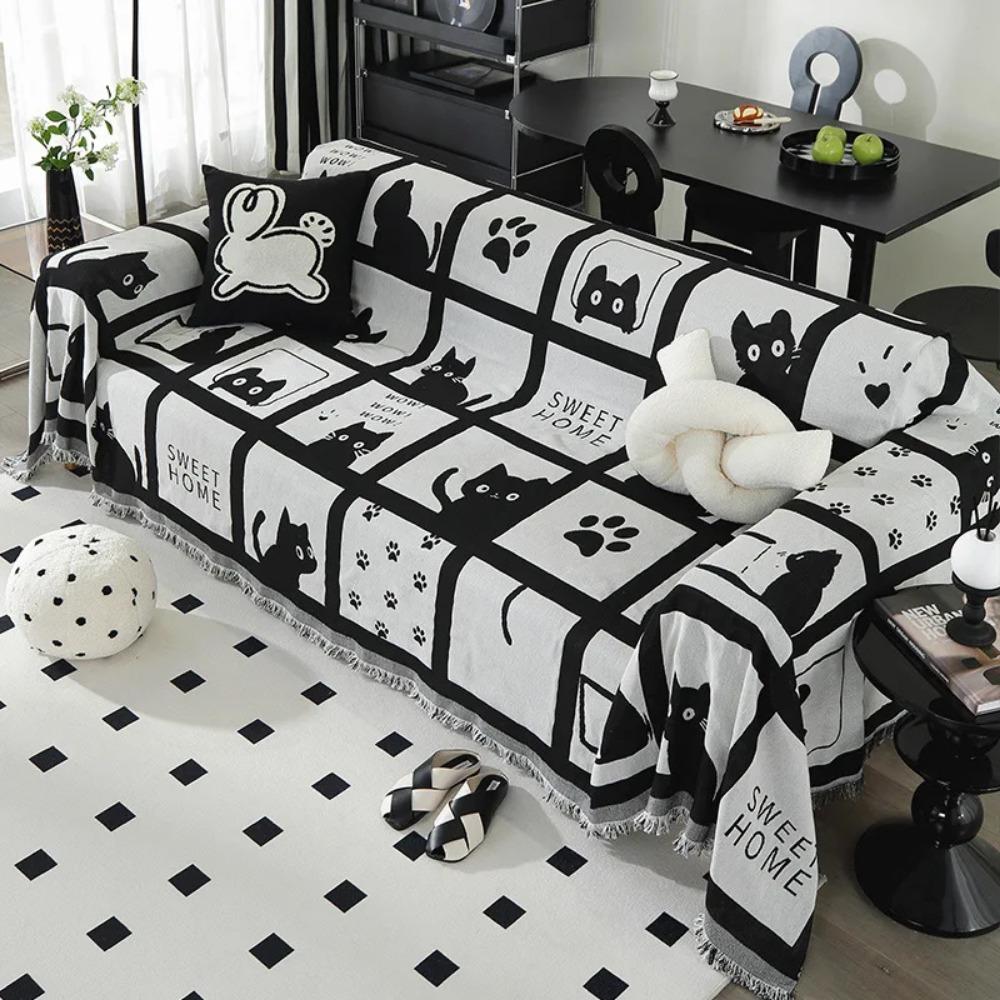 

Чехол для дивана, универсальное полотенце для дивана, пылезащитный чехол, защита от царапин от кошек, чехол для дивана, одеяло, ковер, эластичный жаккард 180x130cm