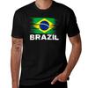 Brazil Brazilian Flag Heritage Tshirt Light Athletic Short Sleeve Tee Shirt