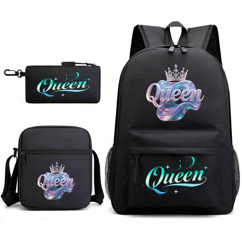Backpack cute student schoolbag pink schoolbag couple backpack heat transfer printing backpack