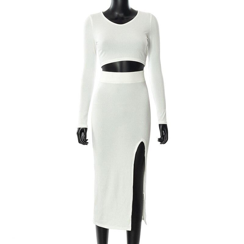 Párty na jedno rameno Sexy šaty Ženy Ležérní Duté šaty do nočního klubu Obleky Léto Nepravidelné Elegantní Dámské šaty s děleným bokem 19597