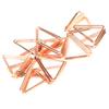 20PCS Mini Paperclip Iron Wire Triangle Portable Business Card Holder File Notebook Clip