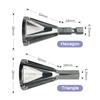 Chamfering Device Deburring External Chamfering Device Triangular Handle Hexagonal Handle Chuck Electric Drill Chamfering Tool
