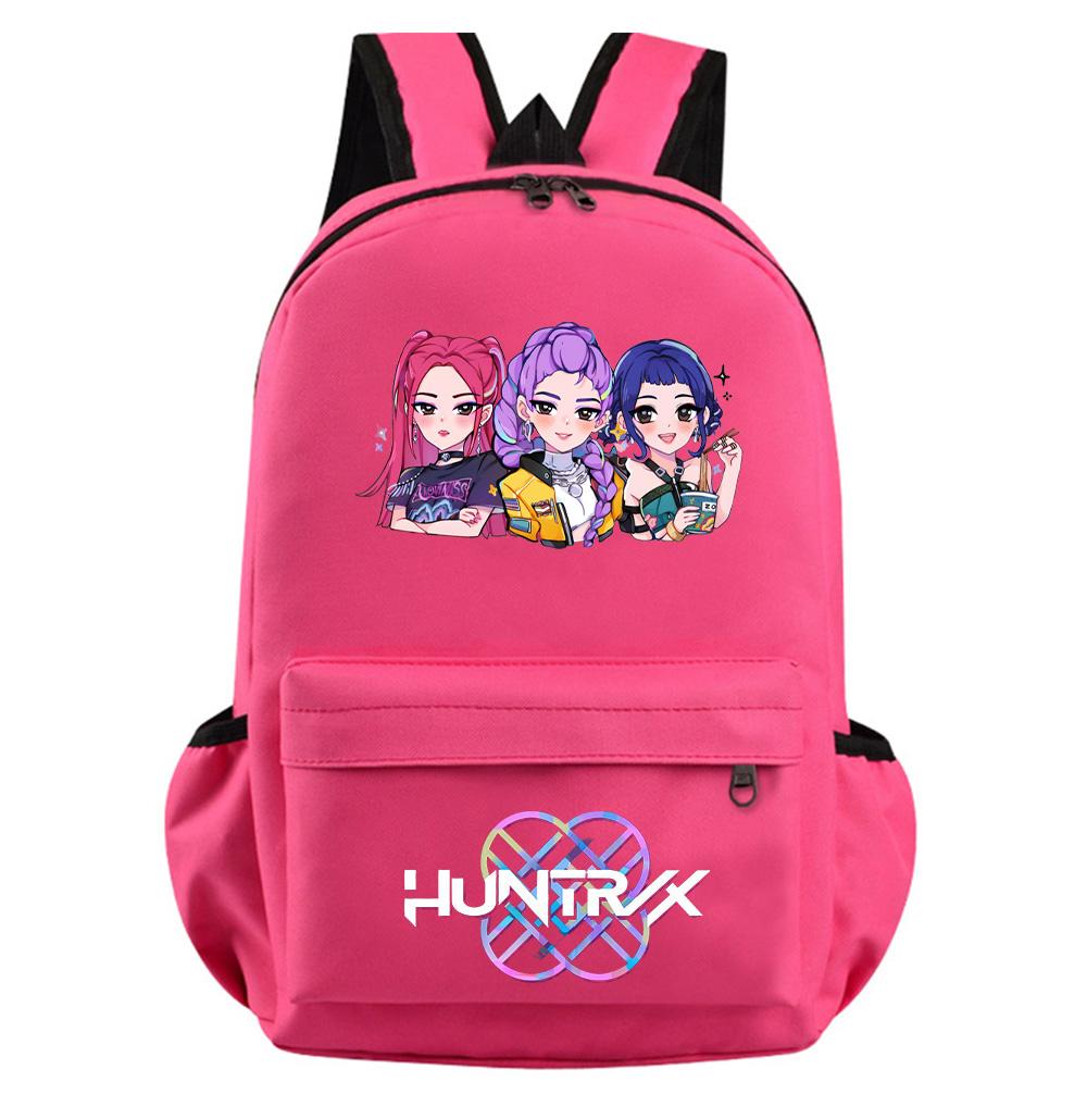 Anime K-Pop Demon Hunters Printed Backpack for Teenager Student Girl Boy Bookbag Schoolbag Women Large Capacity Waterproof Travel Bag Kid Gift