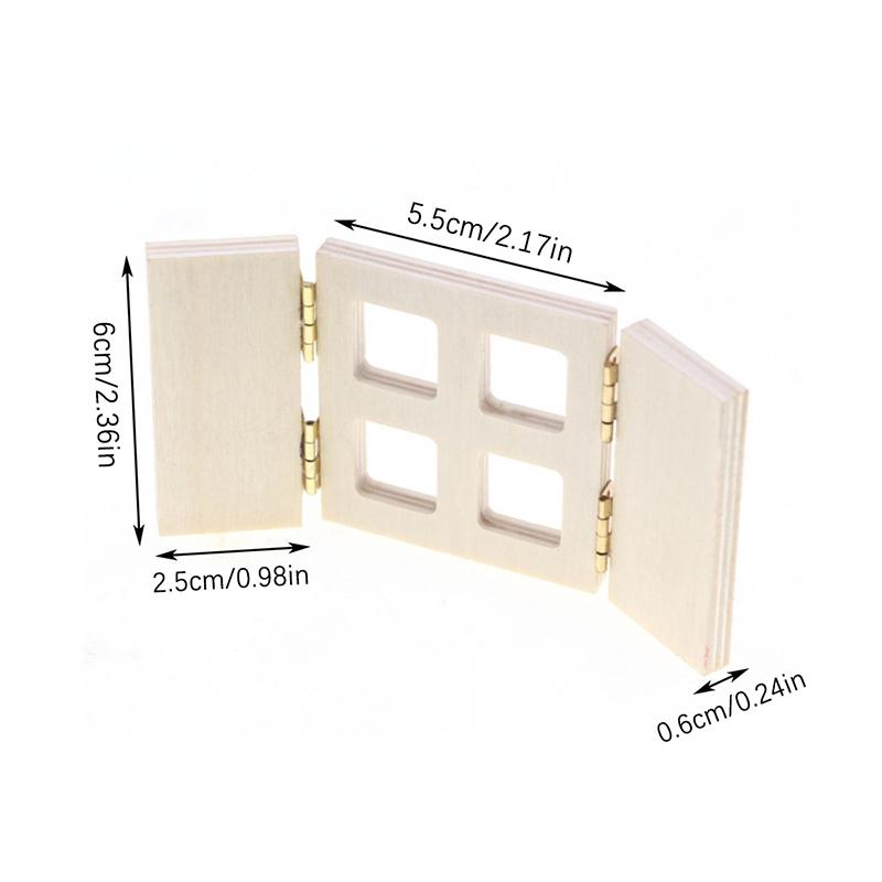 

1 шт. Миниатюрная модель открывающейся двери, миниатюрная мебель для кукольного домика, аксессуары 1:12 Кукольный домик Симуляция Простая дверь