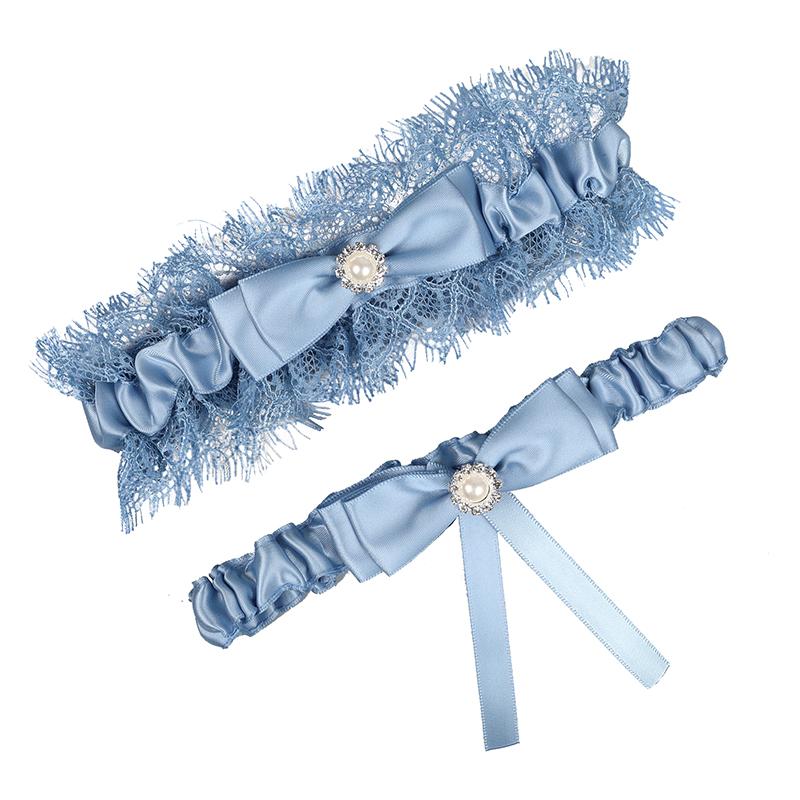 2 stk Blonder Sløyfe Strømpebånd Fest Fotografering Sexy Bryllup Ball Benløkke Tilbehør