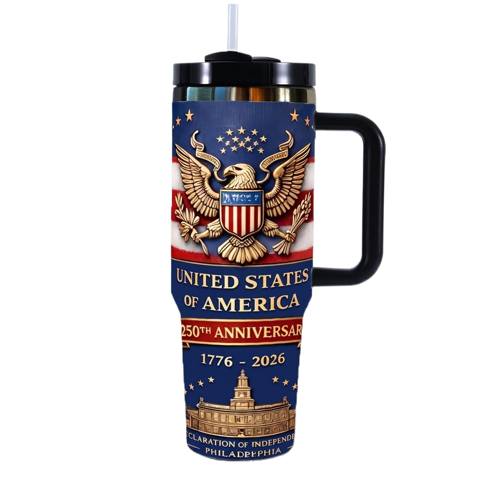 0th Anniversary Of Independence Day 40oz Tumbler One Size