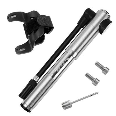 Bomba de Bicicleta de Estrada WEST BIKING 300 PSI Mini Bomba de Ciclismo Inflador de Pneus Com Mangueira de Ar Manômetro Liga de Alumínio Bomba para Garfo de MTB