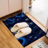 Inter FC Crest Printed Office Carpet Chair Cushion  Entryway Rug, Rugs for Living Room, Bedroom Christmas gifts