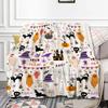Halloween Witchy Witch Blanket Flannel Throw Blanket Lightweight Soft Cozy Sofa Bed Blanket for Men Women Teens Halloween Gifts