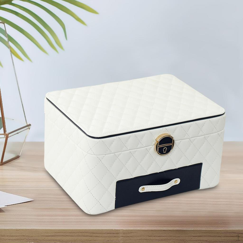 3 Layer Organiz Leather Gifts with Lock And Key for Wedding