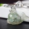 Animal Dolphin Keychain With Resin Encased Natural Crystal Decor Gift For Holidays