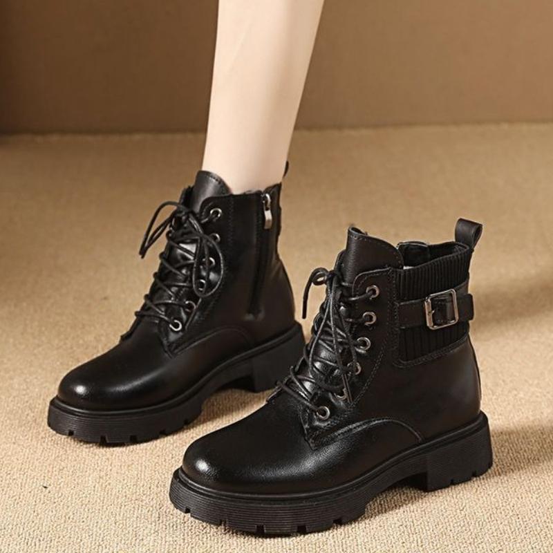 Fashion Woman Short Shoes Chunky Heel British Style Ankle Boots for Women Non Slip Fashion 2025 Trend Boot Sale Designer Luxury Booties