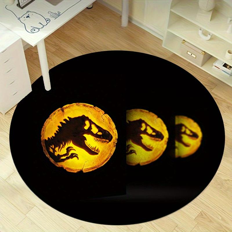 

1pc Home Decorative Circular Rug | Office Round Carpet | Outdoor Circular Mat | Gift Item with Dinosaur PatternRC2724 80cm by 80cm