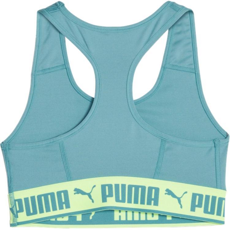 Puma Strong Letter Logo Print Medium Support Sports Bra Women Sports Bra Dark-Blue 521598-48