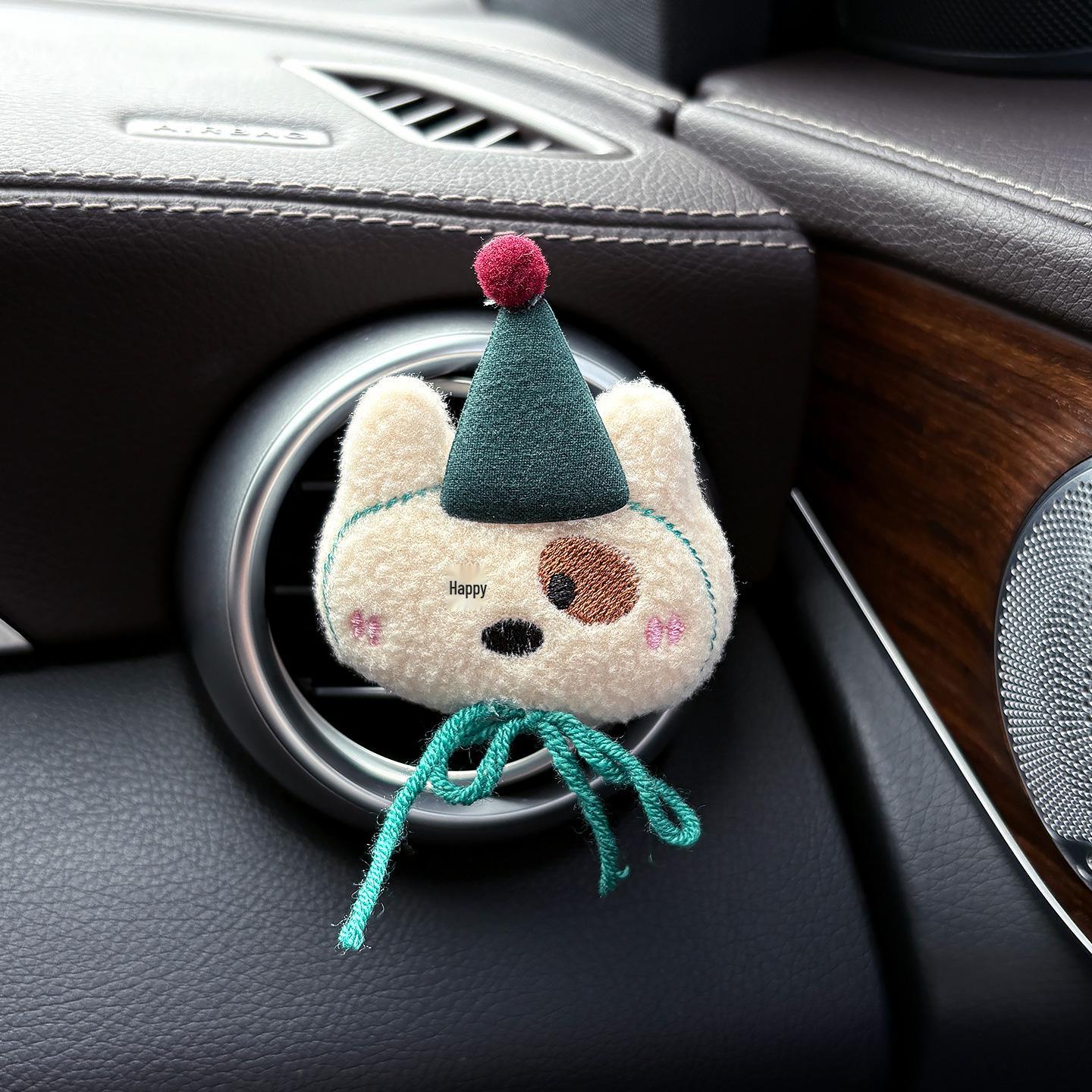 

Cute Plush Animal Car Vent Clip Air Freshener - Interior Perfume Ornament