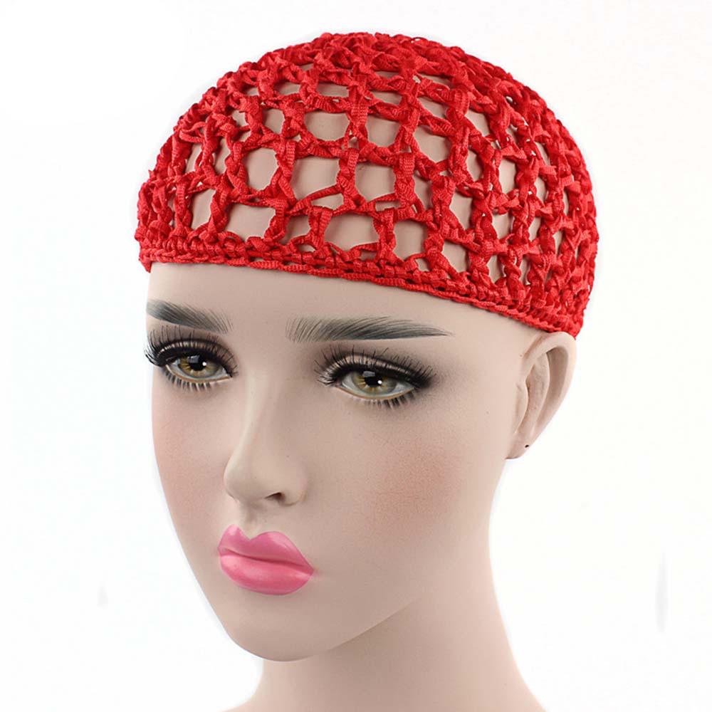 Women Hand Crochet Hair Woven Hair Net Hair Cap