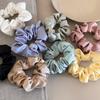 Solid Color High Elasticity Hair Tie with Leather Case for Women's Ponytails