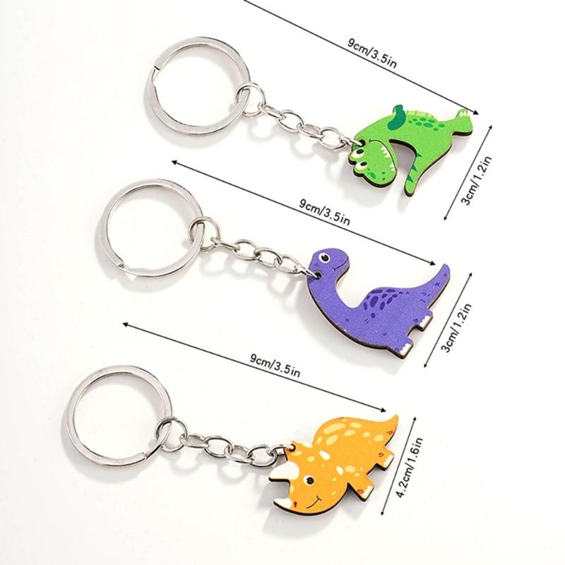 3 Pieces Matching Keychains Puzzle Keychain Set Stylish Keyrings Set Lovely Gift for Girlfriend Boyfriend Animal Lovers