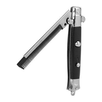 Portable Push Button Pocket Comb Brush Fake Folding Switch Blade Magic Prop