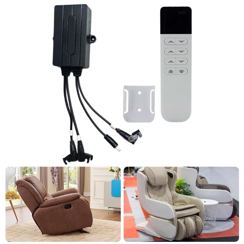 Cordless  Recliner Hand Control with 2.4G RF Signal & Easy Installation Remote Controllers for Single Motor Furniture