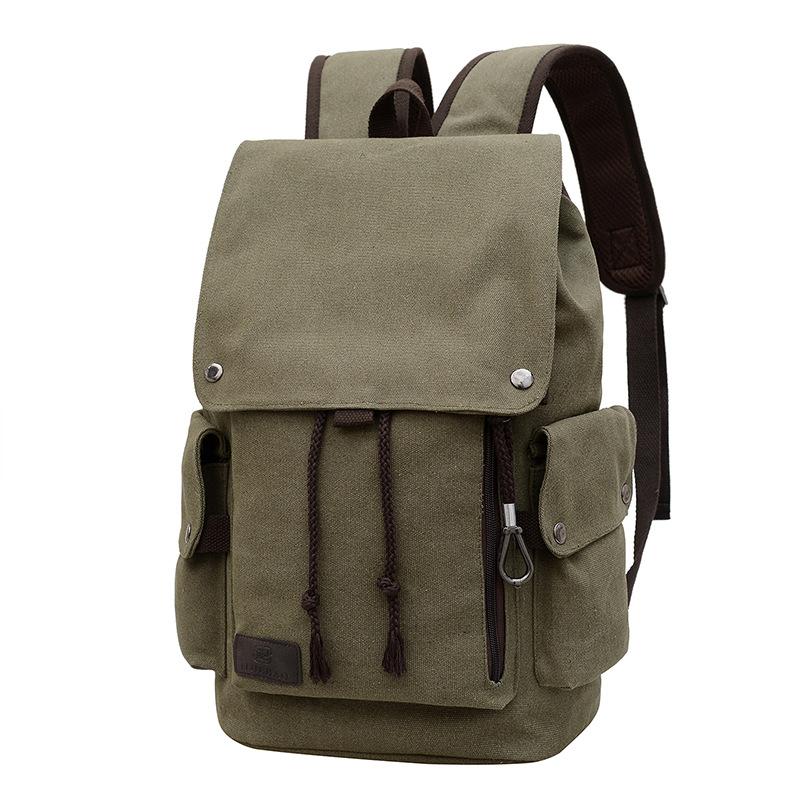 Schoolbag Men's Backpack Casual Simple Backpack Cloth Bag Junior High School Student School Bag Large Capacity Travel Computer Bag