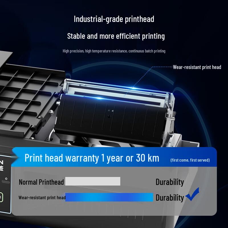 QIRUI Industrial High-Speed Thermal Label Printer CN Plug (adapter Included)