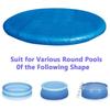 Round Pool Cover Windproof Garden Above Ground Pool Hot Tub Dust Protective Cover With Drawstring For Outdoor Yard Pool 86.6in