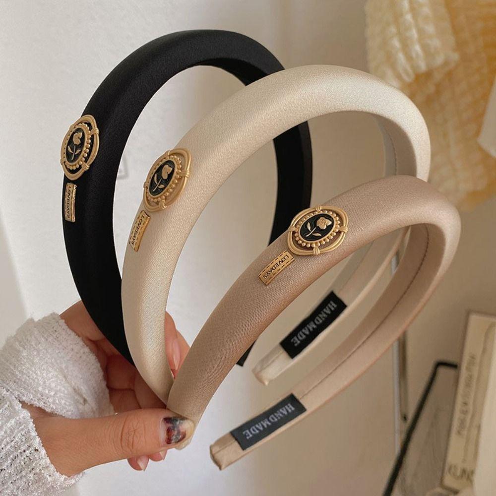 Headwear Exquisite Hepburn Style Hairband Hair Accessories Women Headband Retro Flower Hair Hoop