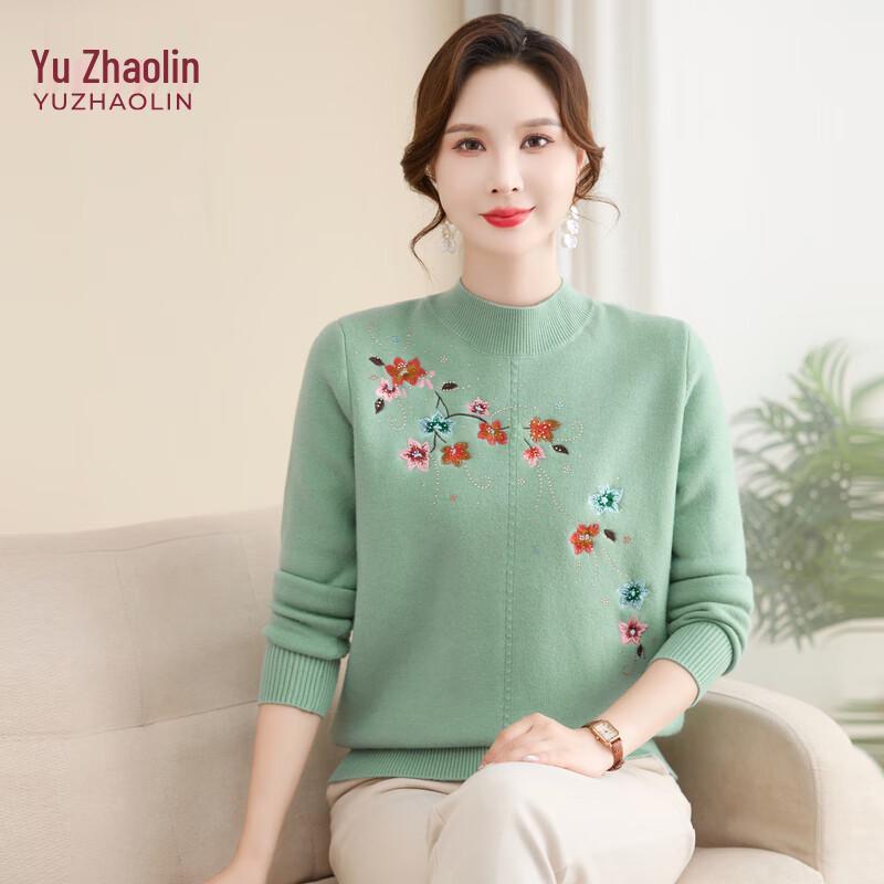 

YUZHAOLIN Women s Half-High Collar Thickened Sweater XL