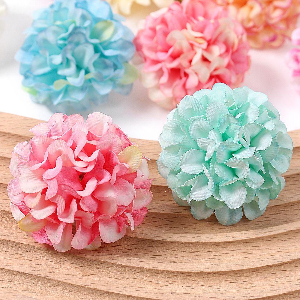 Candy Ball Hydrangea Silk Flower DIY Headwear Accessories for Weddings
