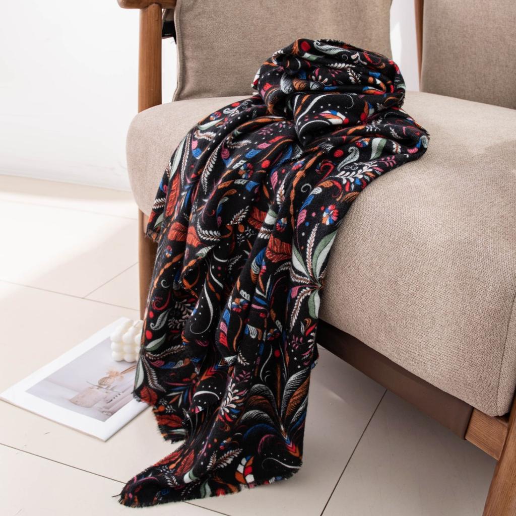 Bohemia 65*180Cm Fashion Print Women Winter Warm Scarf Hijabs  Shawl Cashmere Pashmina Lady Wraps Bufanda Fashion