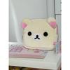 Kawaii Rilakkuma Pencil Bag Makeup Organizer Storage Bag Cartoon Bear Plush Multi Case Kawaii Cosmetic Bags Vanity Beauty Case