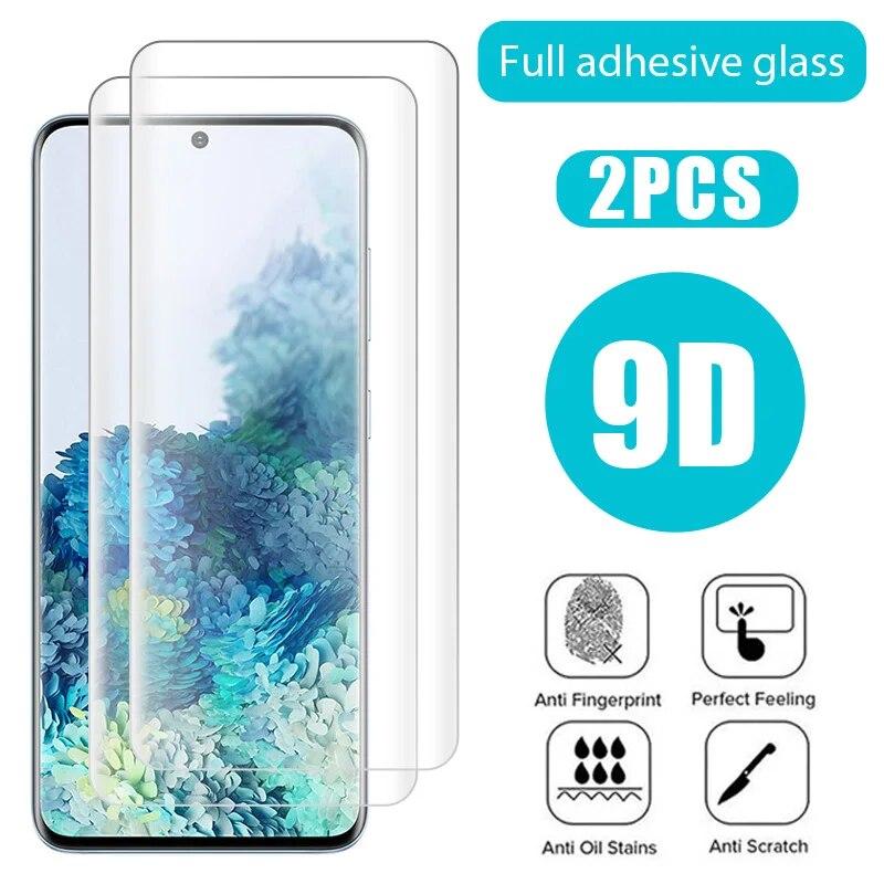 

2 шт. закаленное стекло для Samsung Galaxy S24 S23 S22 S21 S20 S10 Plus Защитная пленка для экрана на Samsung S22 S23 S21 Ultra Glass