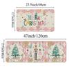 2pcs Christmas Kitchen Rug - Nutcracker Christmas Happy Mat - Slip-Resistant And Easy To Clean - Home Decoration