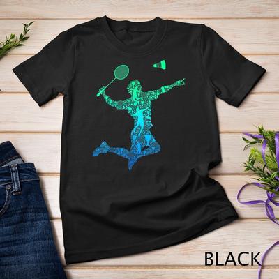 Badminton Player Shuttlecock Boys Kids Men Youth Unisex T-shirt