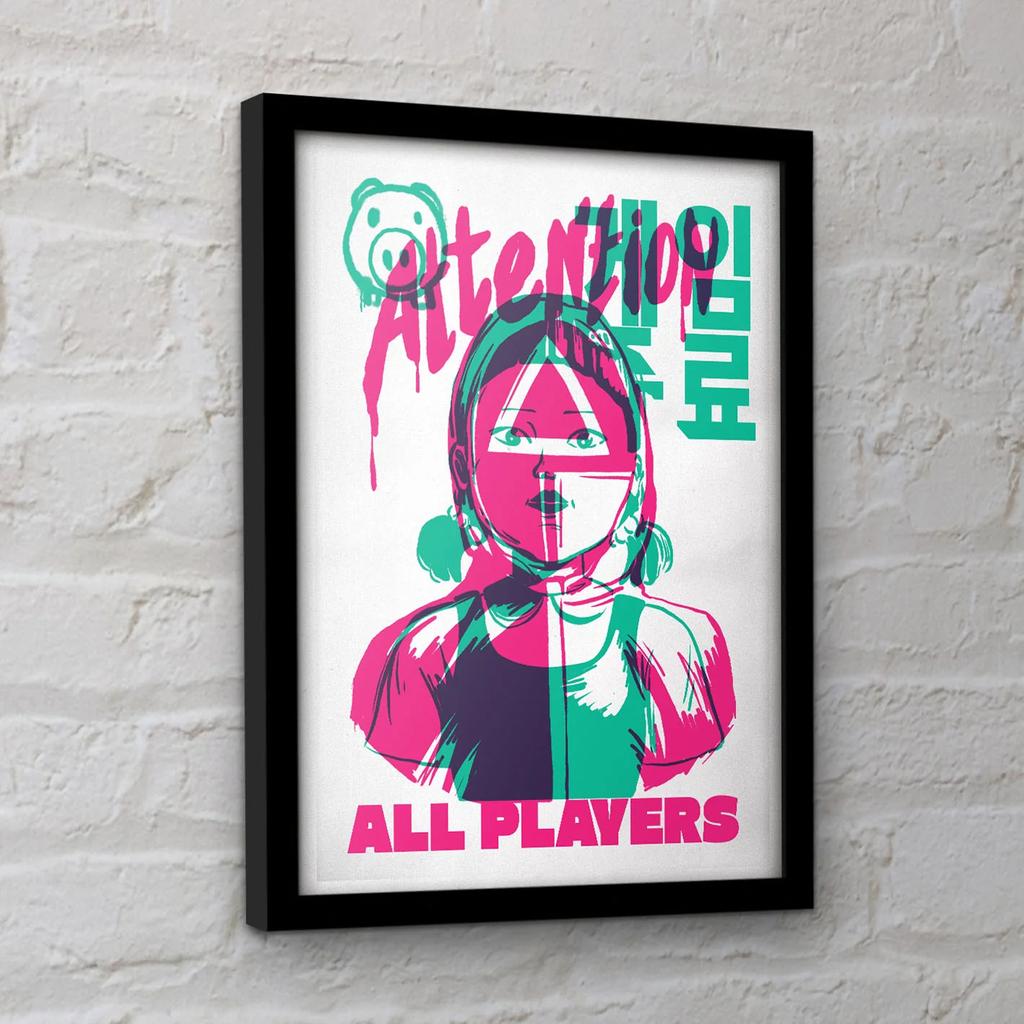 Squid Game 2 All Players Framed Poster